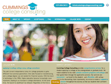 Tablet Screenshot of cummingscollegeconsulting.com